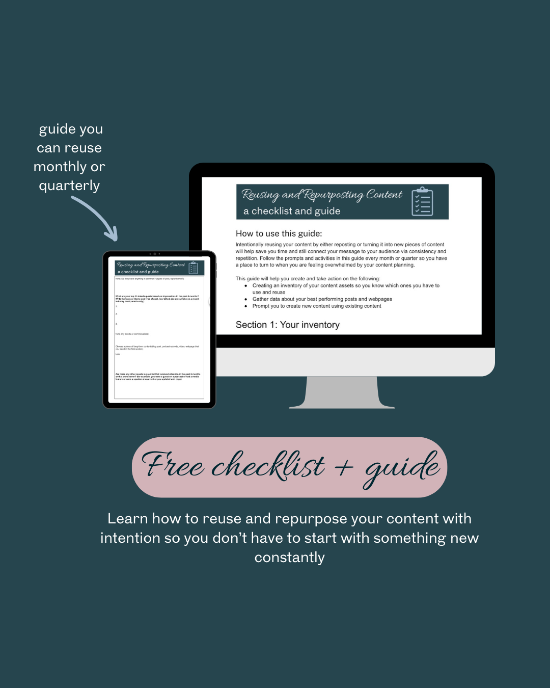 guide to reusing and repurposing content and marketing assets